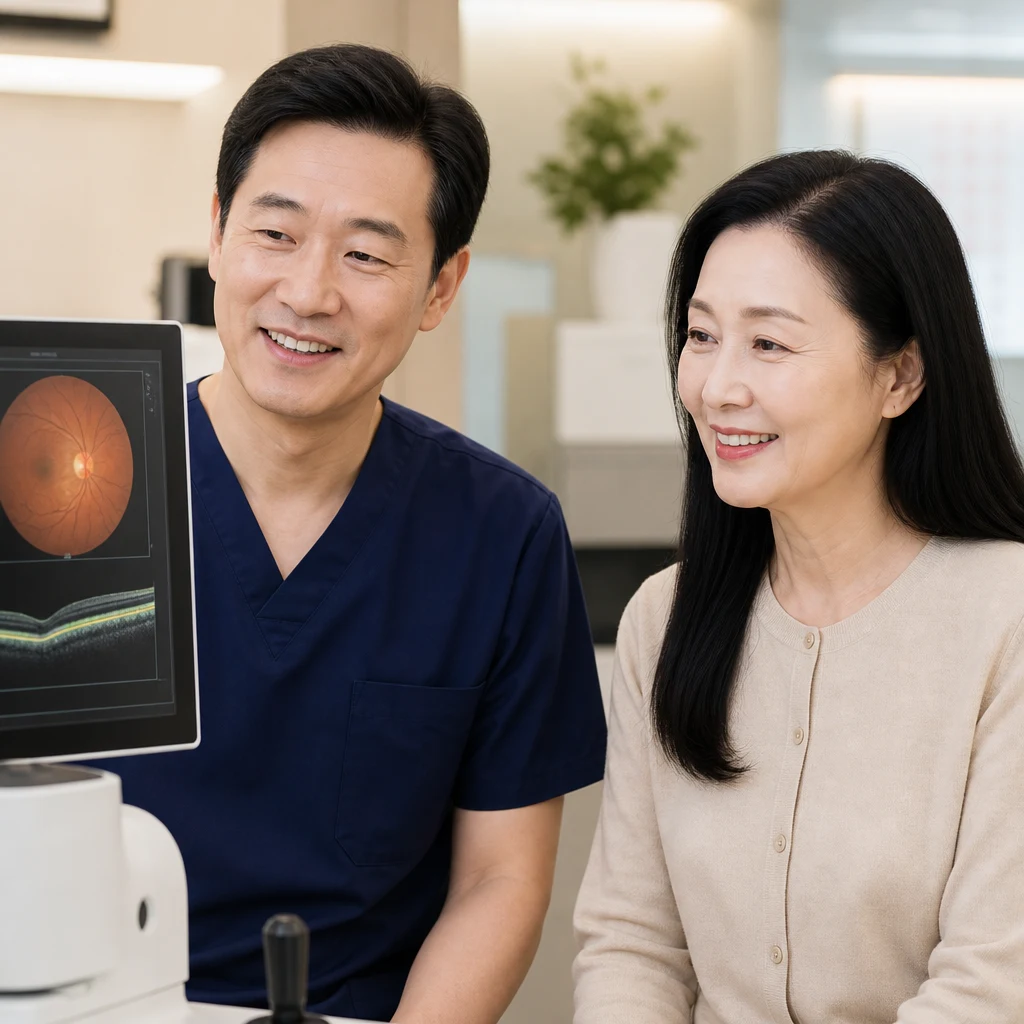 황반변성 초기 증상인가요? 동래구에서 검진 받을 곳 추천해 주세요